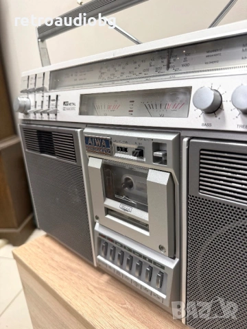 🔈Ретро радиокасетофон  AIWA TRP-990E -  boombox - Japan🔈, снимка 5 - Радиокасетофони, транзистори - 54638733