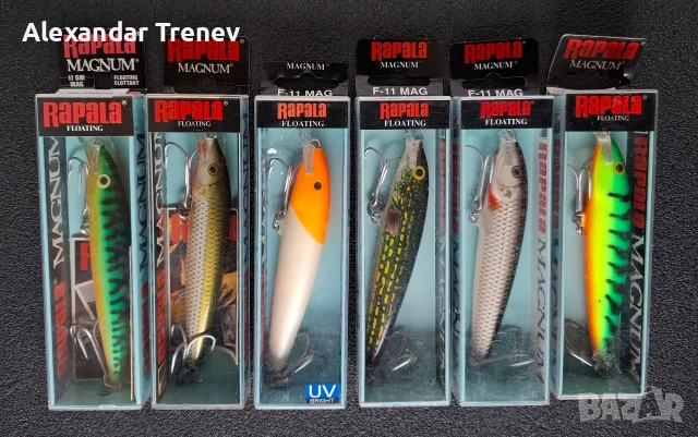 Воблери Rapala FMAG-9,11,14,18, снимка 4 - Екипировка - 54168743