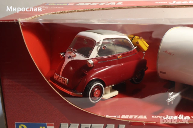 REVELL 1/18 BMW ISETTA CAMPER КЕМПЕР КАРАВАНА МОДЕЛ КОЛИЧКА, снимка 2 - Колекции - 54484745