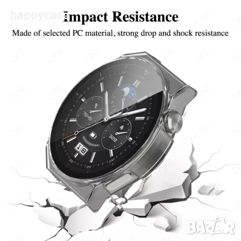 Huawei Watch GT 3 / GT 3 Pro / GT Runner / Твърд удароустойчив кейс с протектор, снимка 9 - Смарт гривни - 41046342