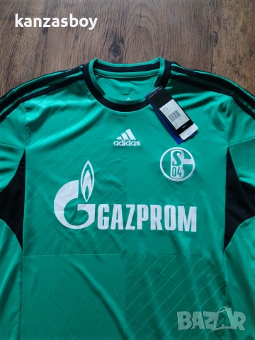 adidas fc schalke 04 2013-14 - колекционерска футболна тениска НОВА Л, снимка 2 - Тениски - 55252014