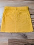 Bershka жълта дънкова мини пола S, снимка 2