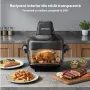 AIRMSEN Portable Glass Air Fryer 4.5L + 1.2L Нов Стъклен Еърфрайър 1500W Без PFAS, снимка 6