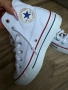 Оригинални чисто бели Кецове Converse Platform ! 39 н, снимка 2