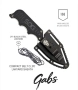 Малък тактически нож SOG Instinct Mini, неръждаема стомана 5CR15MOV, текстурирана G10 дръжка, снимка 2