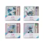 7019 Детски комплект Stitch – тефтер със спирала и химикал с 6 цвята в подаръчна кутия, снимка 3