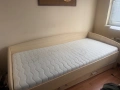 Единично легло + матрак , снимка 1
