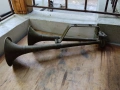 Стара руска военна тромба свирка клаксон на въздух, снимка 1