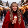 Дълга омбре перука със светъл бретон - кафяво към пепеляво русо, меки вълни, снимка 5