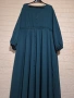 ДЪЛГА ТЪМНОЗЕЛЕНА РОКЛЯ 4XL, снимка 1