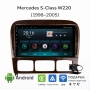 Android мултимедия GPS навигация CarPlay Android Auto + Камера – за Mercedes S-Class W220 (1998–2005, снимка 1