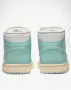 NIKE Air Jordan 1 Mid Shoes White/Blue Нови Дамски Маратонки , снимка 4
