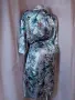 S/M Розов сатенен халат на цветя , снимка 3