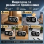 Електронен LED светещ настолен часовник с аларма на ток с USB с термометър календар големи цифри, снимка 7