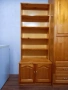 Шкаф с библиотека от масивен чам 184х70х50 см, снимка 1