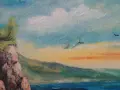 Продавам картина  -Красив морски пейзаж – Д. Генев, снимка 6
