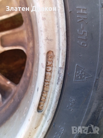 Оригинални VW Golf 3 джанти 14” 4x100 с гуми, снимка 4 - Гуми и джанти - 54683852