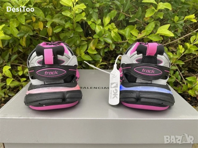 Balenciaga Track Sneaker "White/Black/Pink" , снимка 5 - Маратонки - 54358995