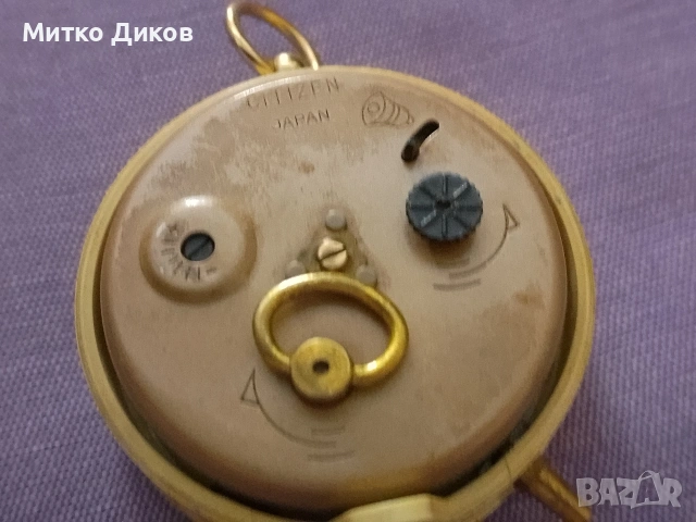 Citizen alarm vintage table clock watch часовник Япония Марков точен работи, снимка 5 - Мъжки - 54957476
