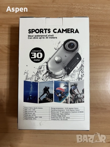 Спортна екшьн камера HD
1080p ,WIFi, снимка 4 - Камери - 55611679