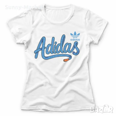Дамска тениска Adidas Адидас дамски тениски бели памук