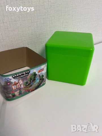 Магнитни кубчета с две фигурки - 196 броя, тип Minecraft, с кутия, снимка 5 - Конструктори - 54577678