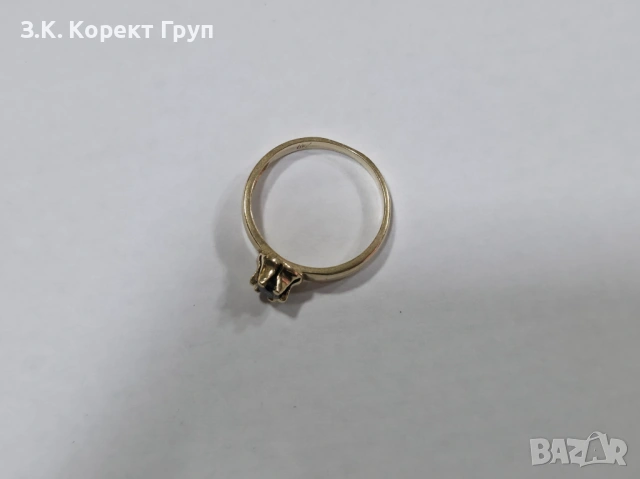 Дамски златен пръстен 14К 585 / 2,19 гр., снимка 5 - Пръстени - 54384643