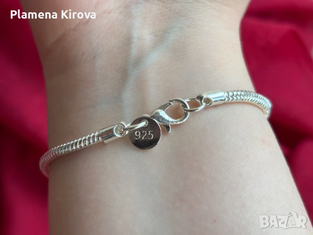 Сребърна гривна | Проба 925 | Sterling silver, снимка 4 - Гривни - 54223520