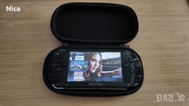 PSP + 64GB карта с игри + нова батерия + зарядно + калъф , снимка 5 - PlayStation конзоли - 54428638