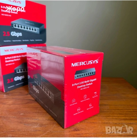 MERCUSYS MS108GS-M2 2.5GB, снимка 4 - Суичове - 55095613