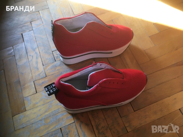 Дамски обувки висок ток с връзки, снимка 2 - Дамски обувки на ток - 55151523