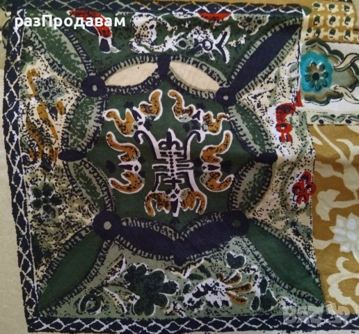 Копринена Риза с Азиатски орнаменти- 100% silk - Diana Marco, снимка 3 - Ризи - 54799581