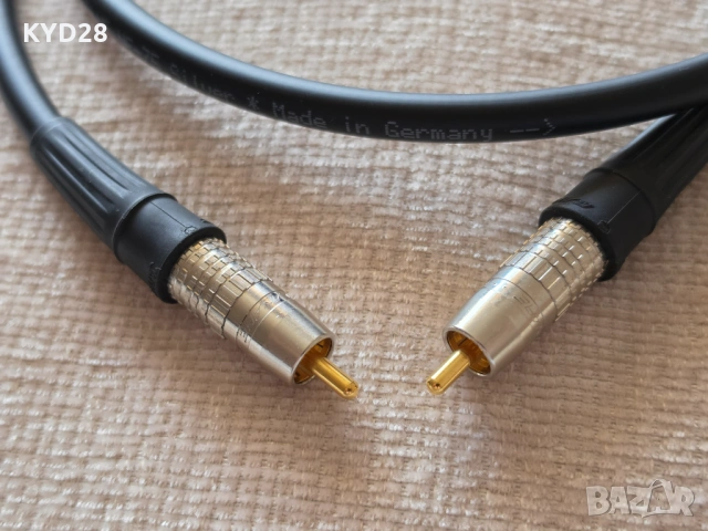 VIABLUE NF-75 Silver S/PDIF RCA – Висок клас цифров коаксиален кабел, снимка 5 - Други - 54903756