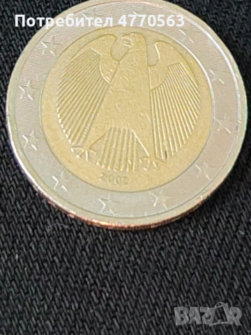 2 евро Германия буква А 2002г
