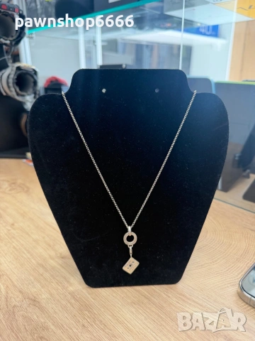 Сребърно колие Thomas Sabo Charm Club с талисман "Аудио касета" – Сребро 925, снимка 4 - Колиета, медальони, синджири - 55098589