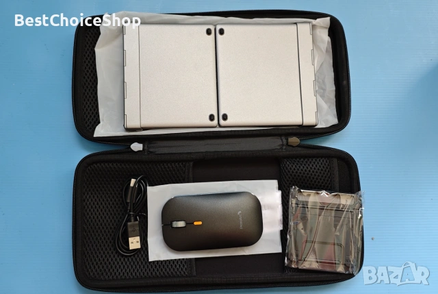 Комплект сгъваема клавиатура и мишка ProtoArc XKM01, безжична, сгъваема, Bluetooth Dual + 2.4G, снимка 4 - Клавиатури и мишки - 55054822