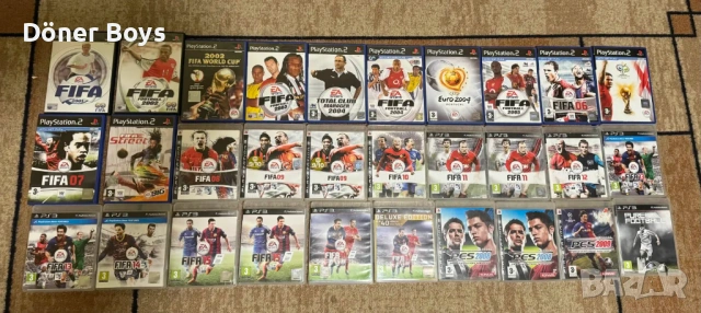 PS3 и PS2 футоблни игри: FIFA, PES, Pure Football