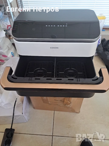 фритюрник с горещ въздух (air fryer)  Cosori  Dual Blaze TwinFry., снимка 3 - Печки, фурни - 54793100