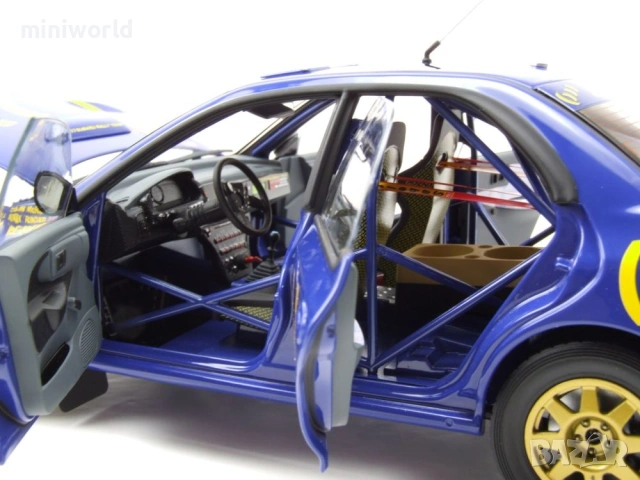 Subaru Impreza 555 n4 Sieger RAC Rallye 1994 McRae/Ringer - мащаб 1:18 на Kyosho нов в кутия, снимка 10 - Колекции - 54997489