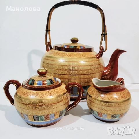 Японски порцеланов сервиз Thousand Faces., снимка 2 - Антикварни и старинни предмети - 54162157