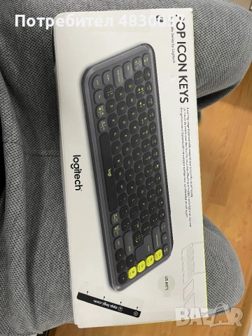 Logitech POP Icon Keys (Graphite) + Гаранция, снимка 3 - Клавиатури и мишки - 54579904