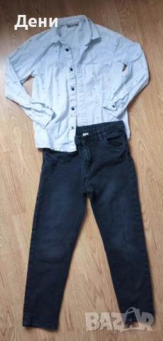 Дънки с ризка за момче 