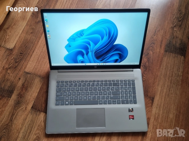 Като нов HP 17 инча IPS Ryzen 5 6 ядрен 16 GB RAM 512 SSD, снимка 3 - Лаптопи за дома - 54378749