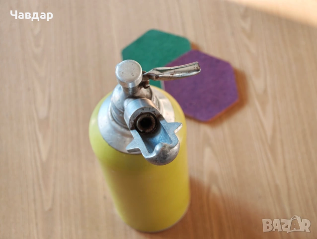 Антикварна бутилка за правене на сода/газиране, снимка 3 - Антикварни и старинни предмети - 53949501