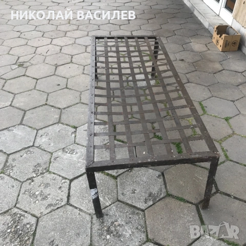 Дюлгерско  легло  . Метално  единично  здраво  /  легло  / 172/47/68  .  Закачалка  за  стена. , снимка 5 - Спални и легла - 54109251
