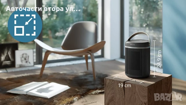 Philips Compact Fan Heater 3000 Series (модел CX3120/01), компактен керамичен отоплителен уред, снимка 9 - Отоплителни печки - 54482616