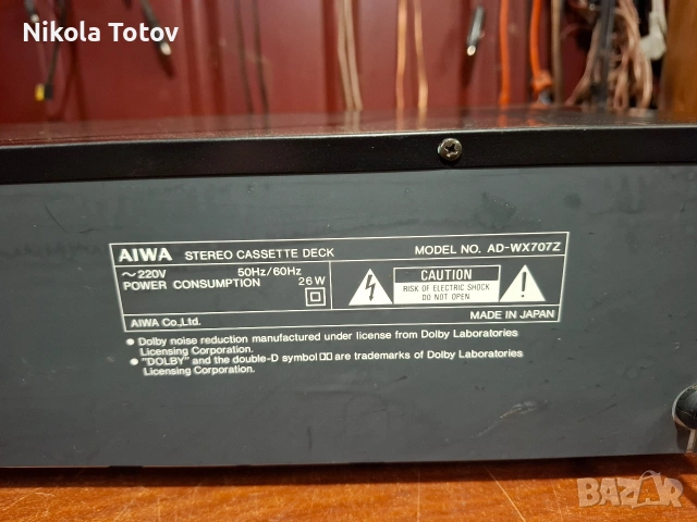 Продава се двукасетен дек Aiwa AD-WX707Z . , снимка 9 - Декове - 54919986