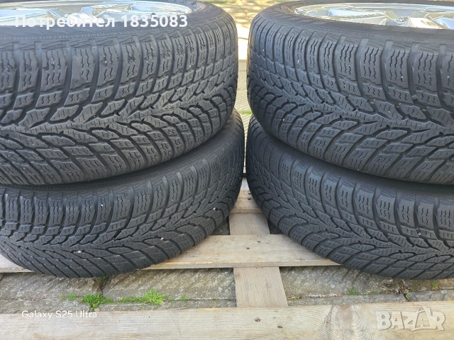 Лети джанти 16ки 5х108 Volvo + зимни гуми 205/55/16 Nokian, снимка 12 - Гуми и джанти - 54397052
