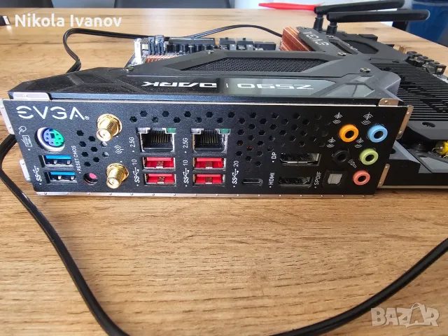 EVGA Z590 DARK WiFi+BT LGA 1200 motherboard|Опция с i3-10100, i5-11600K, i7-11700, i9-11900|U.2 nvme, снимка 9 - Дънни платки - 55420369