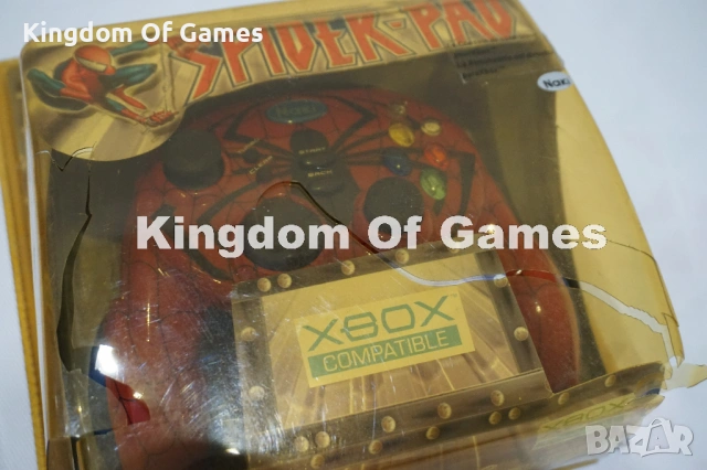 Чисто Нов Рядък Колекционерски Оригинален Контролер Naki Marvel Spider-Pad за XBOX, снимка 14 - Аксесоари - 54312134